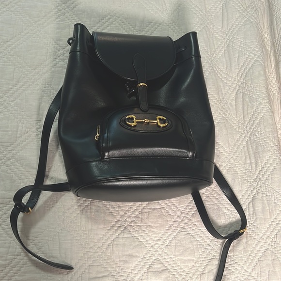 Authentic Leather Gucci Horsebit 1955 Backpack - Picture 1 of 11